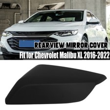 Left For 2016-2025 Chevrolet Malibu Driver Side Mirror Cap Cover Black Textured-
