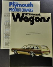 1972 Plymouth Station Wagon Brochure Satellite Regent Custom Fury Suburban 72