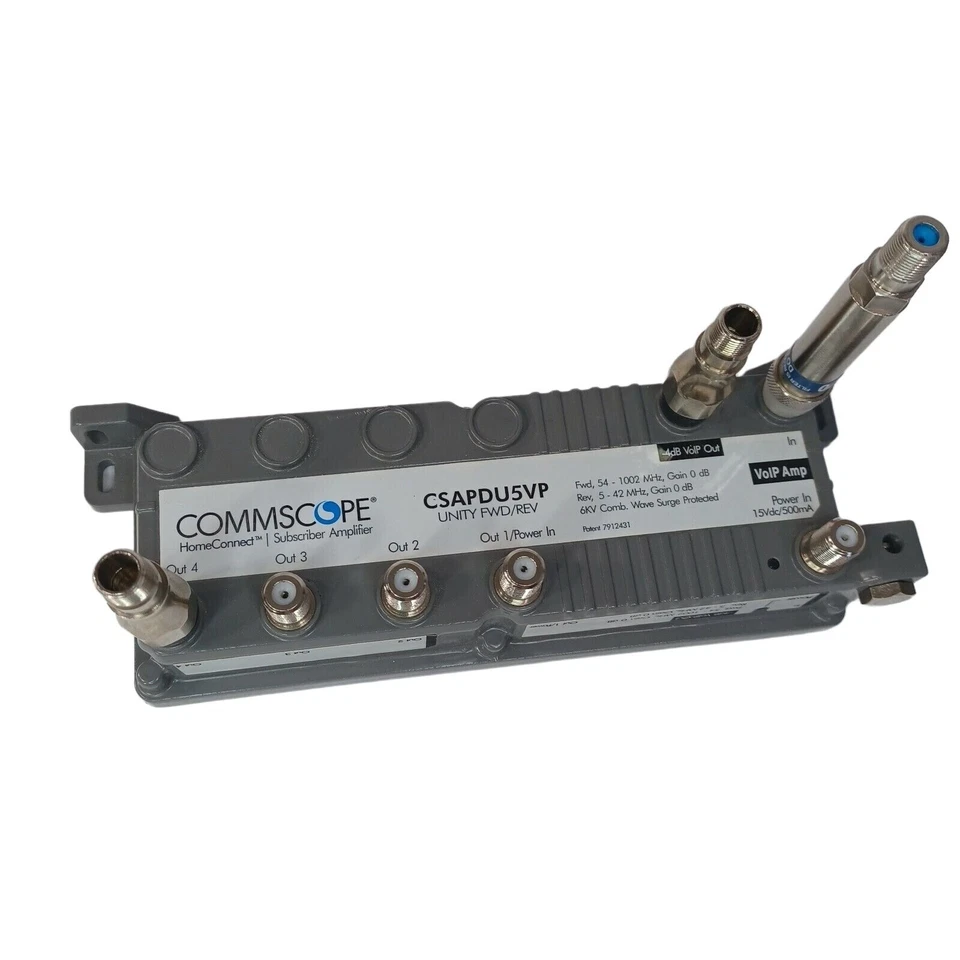 Comscope HomeConned Subscriber VoIP Amplifier CSAPDU5VP UnityFWD/REV AC Adapter - Image 4 of 4
