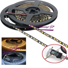 5mm Width 2835 SMD Black PCB Flexible LED Strip Light 12V DC 120leds/m 5M white