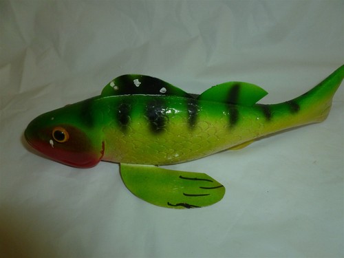 7-1/2 Inch Wood Unsigned (Irving Rubitschung?) Glass Eyed Ice Decoy Lot E-223 - Picture 10 of 11