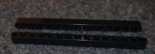 (2) 1X15 Black Gray Technic Oval Lifter Beam w 15 Holes Bricks ~ NEW Lego