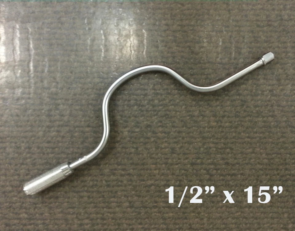 1/2" x 15" Socket Speed Handle Grip Ratchet Speeder Wrench Swivel Drive Spinner - Image 2 of 4