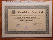 ESP: Material y Obras, Barcelona, 1964, 10.000 Pesetas*