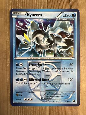 Pokémon TCG Kyurem Plasma Freeze 31/116 Regular Exclusive VLP