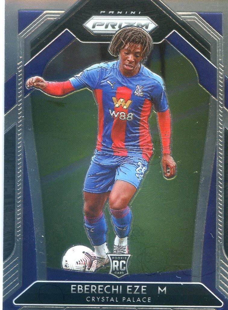2020-21 Panini Prizm EPL Soccer EBERECHI EZE RC ROOKIE #63 BASE CRYSTAL PALACE