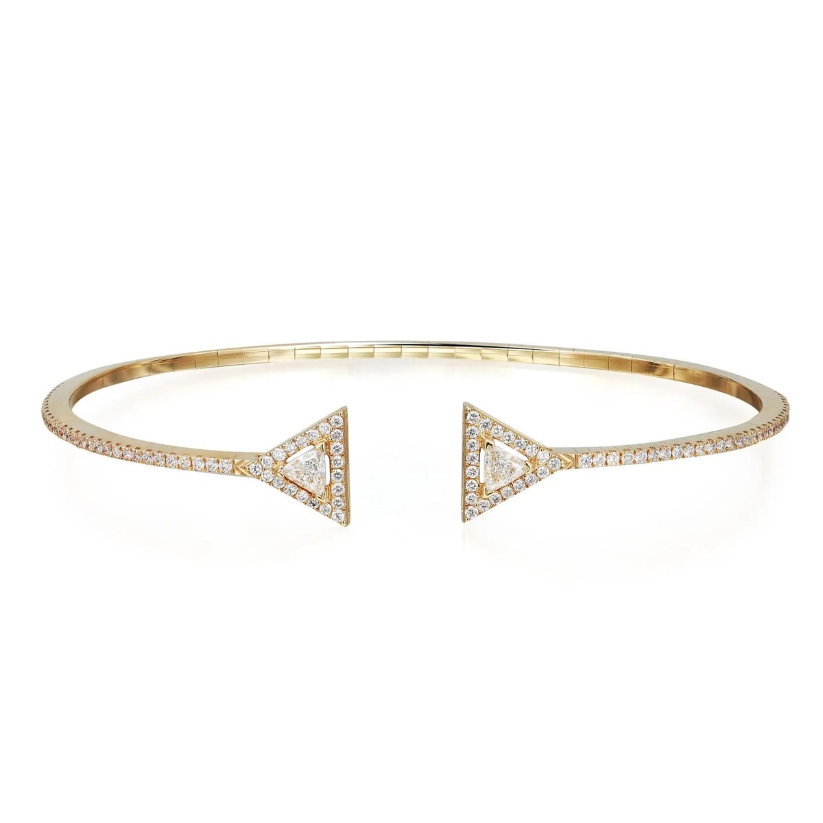Bracelet ouvert diamant maigre Thea Messika 0,62 ctw or jaune 18 carats  taille m