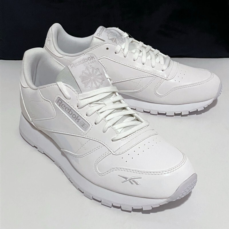 Reebok Classic Leather White Reflective Sneakers Shoes FV2107 Size M 8.5 /  W 10 | eBay
