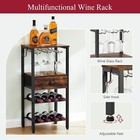 Wine Rack Freestanding Floor, 2 Tier Wine Storage Rack with Drawer  — photo 5