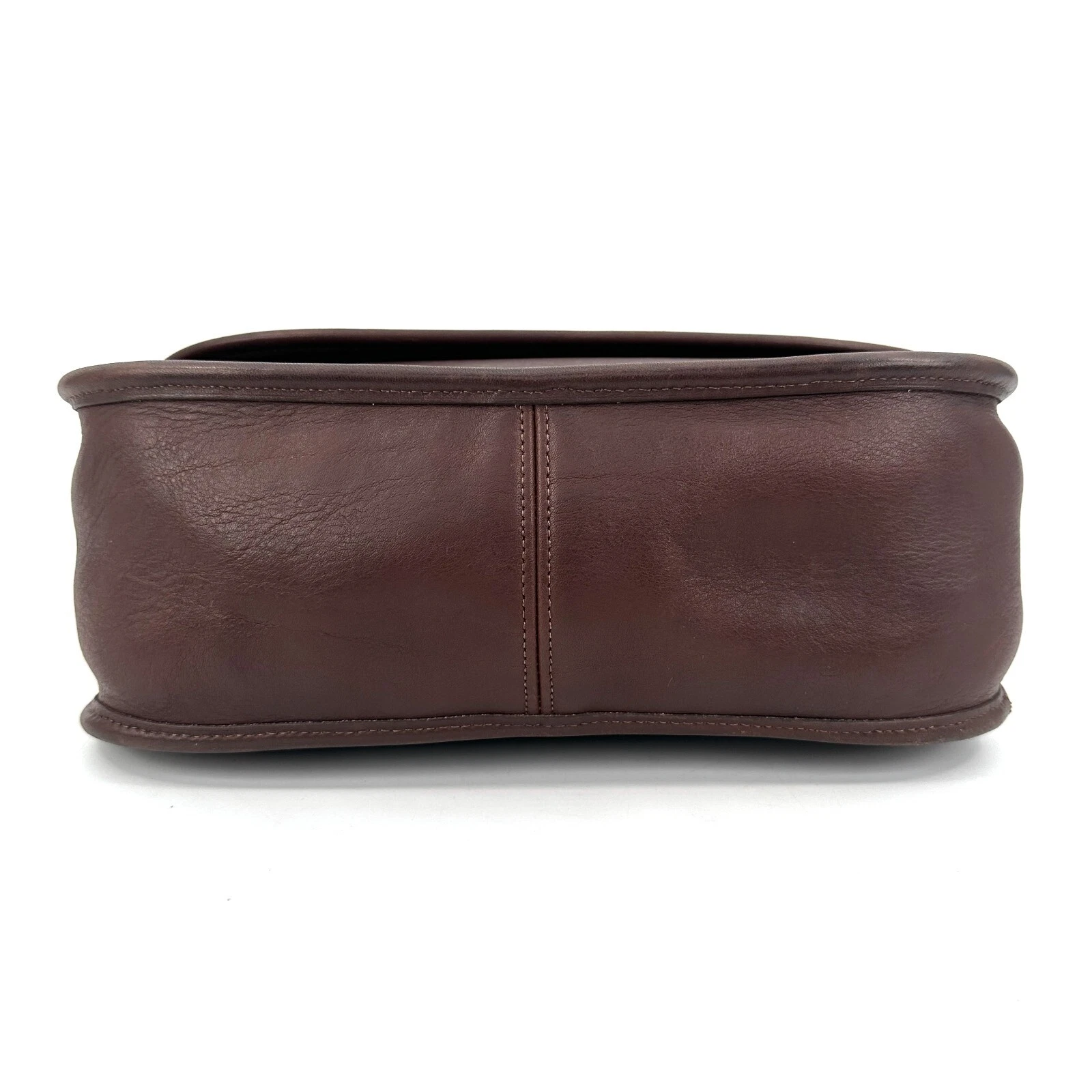 COACH 9951 VECCHIA borsa a tracolla vintage pelle patta marrone made in USA originale