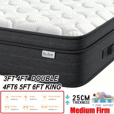 LUXURY ORTHOPAEDIC POCKET SPRUNG MATTRESS 3FT 4FT 4FT6 DOUBLE 5FT 6FT KING SIZE