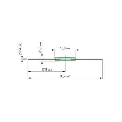 KSK1A87-2025 Reed-Kontakt 1xEIN 200V= 0,5A 10W AW20-25 von Meder