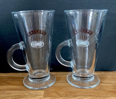 2 x BAILEYS Irish Cream Likör Latte Kaffee große Gläser 250 ml