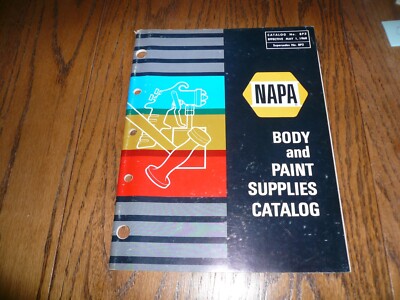 1968 NAPA Body & Paint Supplies Catalog # BP3 - May 1, 1968
