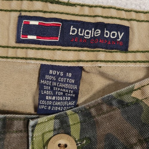 Bugle Boy Camo Cargo Shorts Youth Boys Size 18 Hunting Outdoors - Picture 11 of 11
