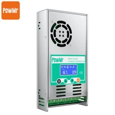 PowMr 60A MPPT Solar Panel Battery Charge Controller 12V/24/36/48V LCD Regulator