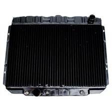 CJ Classics MaxCore Radiator Copper/Brass 3-Row 24" With A/C Mustang 390/428 ...