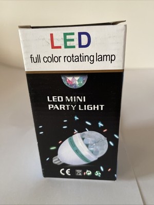 LED Full Color Rotating Lamp Auto Sound Activated