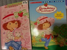 Y2K Strawberry Shortcake Drawing And Coloring Book Lot