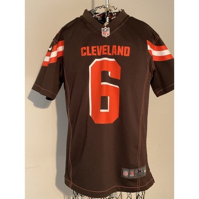 Nike Cleveland Browns Baker Mayfield 6 Youth Jersey Medium 10-12 Brown On Field