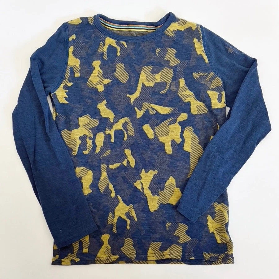 Smartwool Kids Camouflage Long Sleeve Baselayer Top M