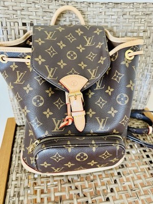Louis Vuitton Montsouris Backpack Brown Canvas Monogram