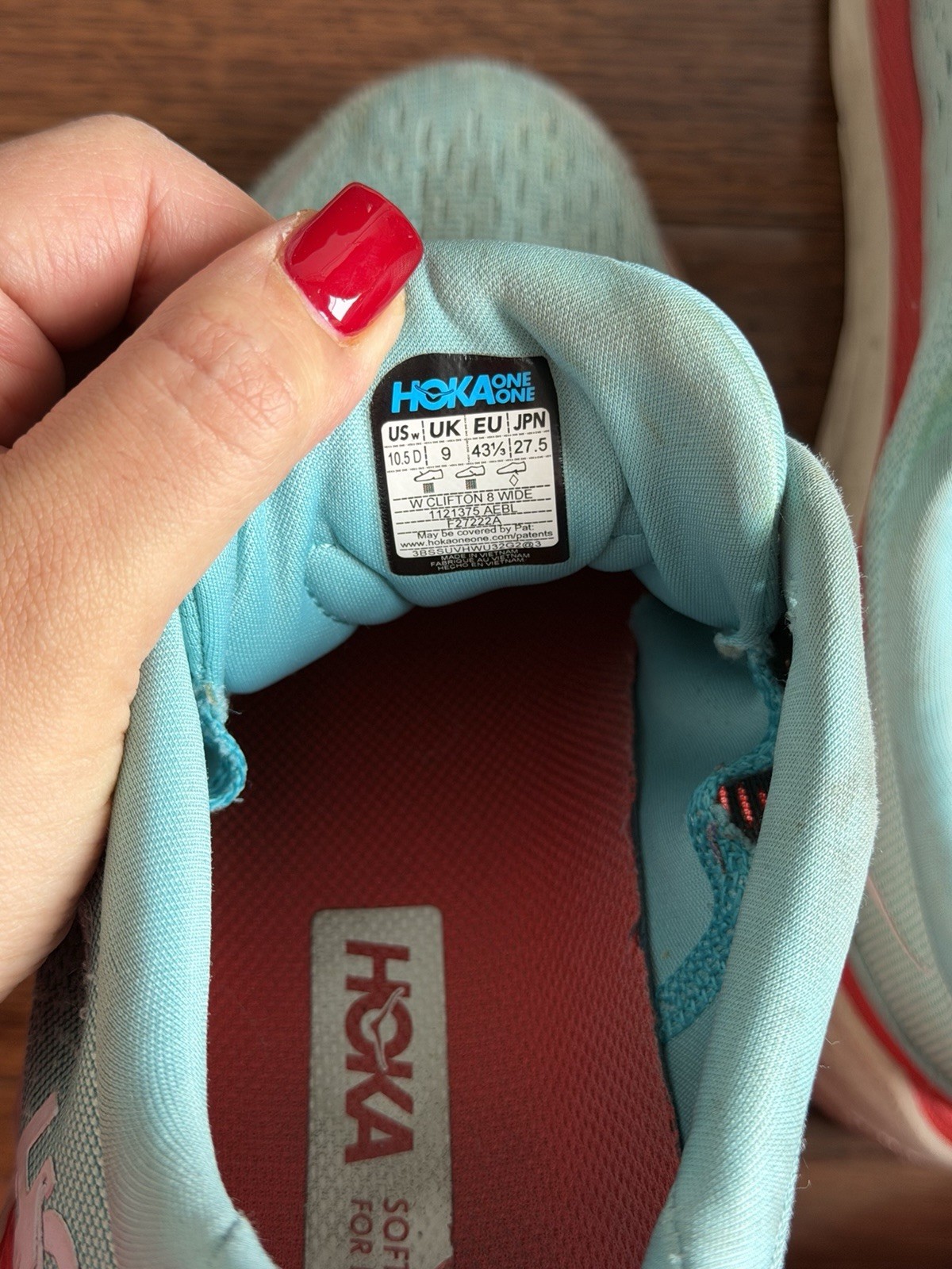 Hoka One One Clifton 8 Running ShoesWomen's 10.5D thumbnail 6