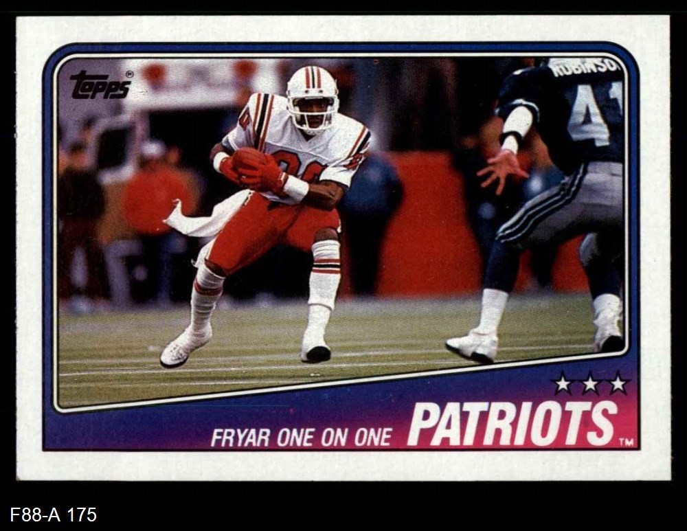 1988 Topps #175 Tony Collins Patriots Leaders 8 - NM/MT