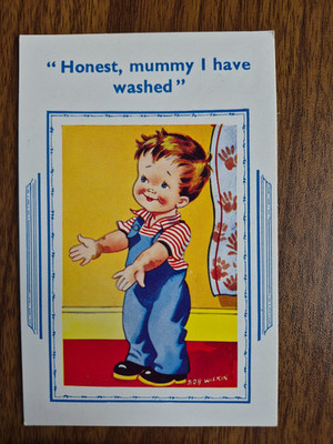 Vintage Comic Kinder Humor Postkarte H.B. Ltd. Bob Wilkin 7271