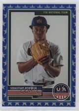 2023 Panini USA Baseball Stars & Stripes Blue Prizm 44/75 Sebastian Norman 0x82