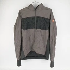 Castelli Unlimited Puffy Jacket Men's XL Long Sleeve Full Zip Polartech Gray 