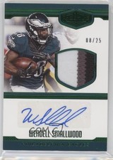 2016 Panini Plates & Patches Rookie Green 8/25 Wendell Smallwood Patch Auto fm0