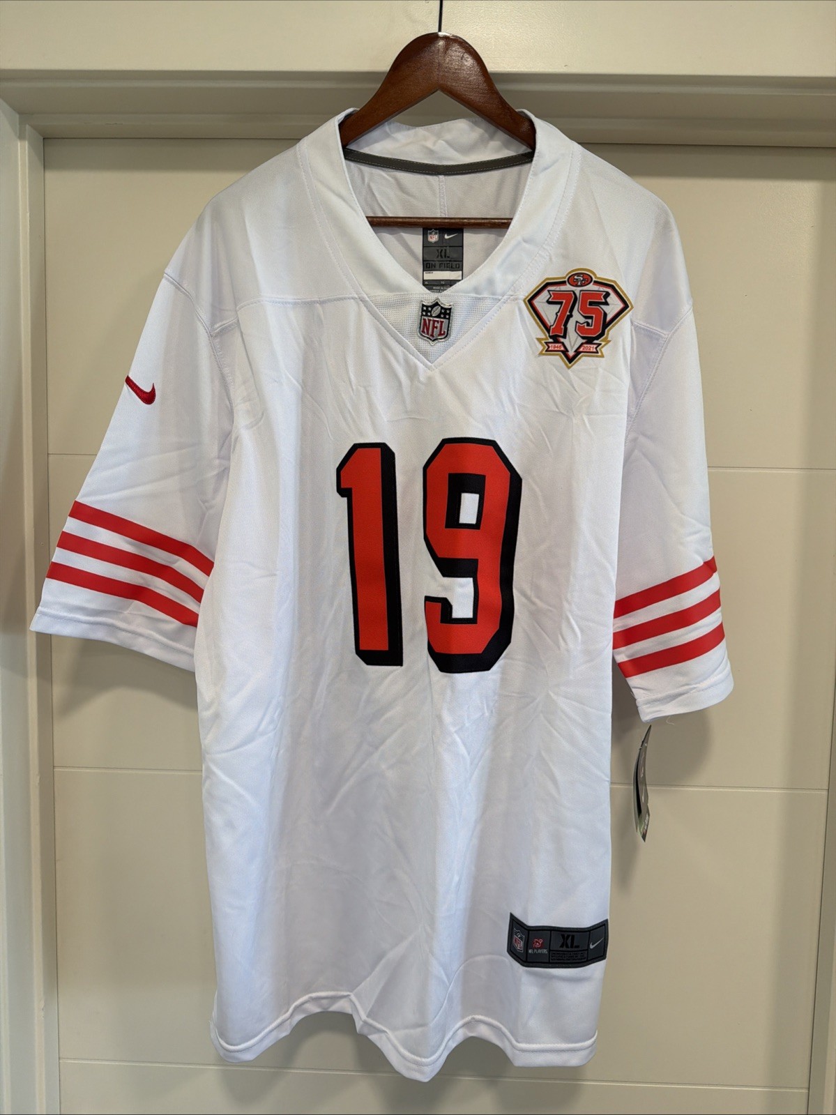 Nike Deebo Samuel #19 San Francisco 49ers 75th Anniversary Jersey XL NWT