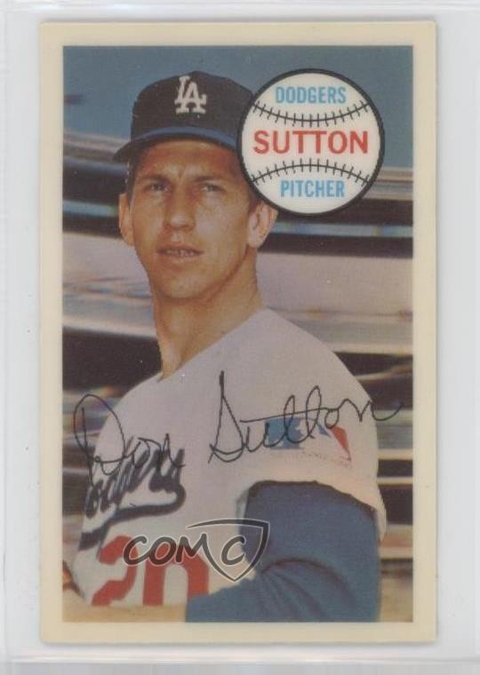 1970 Kellogg's 3-D Super Stars Don Sutton #8 HOF 17jl