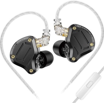 KZ ZS10 PRO 2 Hybrid Driver in-Ear Headphones with Microphone, 5 Drivers  New 