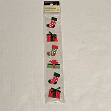 Recollections Christmas Stocking Dimensional Scrapbook Stickers. New  Sealed.
