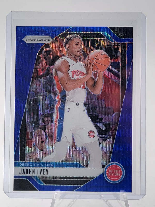 JADEN IVEY 2024-25 PANINI PRIZM FOOTBALL BLUE WAVE #194 /125 PISTONS Q2091