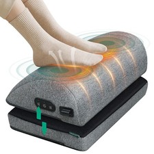 Snailax Heated Foot Rest Under Desk at Work, Desk Foot Stool with Heat & Vibrati