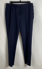 Tommy Hilfiger Women's Princeton Slim Ankle Pants Navy Blue Stretch NWT Sz 8