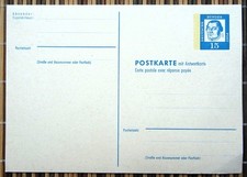 Vintage postcard with replay card. Martin Luther, Germany