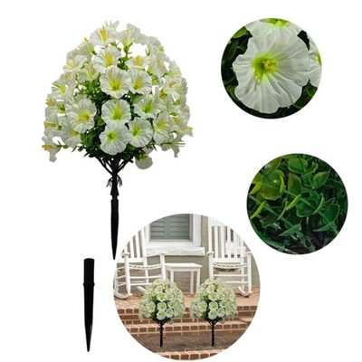 Künstliche Trompete Blume aus Kunststoff 41 cm Morning Glory für Balkon Gehweg