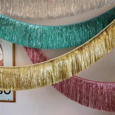 5pc 30cm Width Rain Curtain Decor Foil Curtain Fringe Birthday Party Hanging DIY