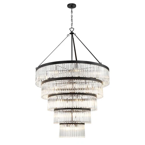 Crystorama Emory 30 Light Chandelier, Black Forged - EMO-5430-BF - Picture 1 of 1