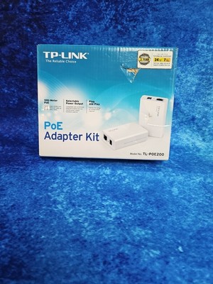 TP-LINK TL-POE200 Power over Ethernet Adapter Kit 100meter Selectable Power