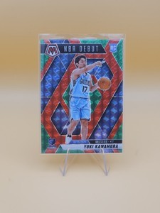 Yuki Kawamura Mosaic Red & Green Choice Mosaic Nba Debut RC #265; 2024-25 Panini