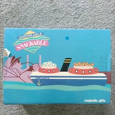 Vintage Pool Float Unsinkable Drinkable Inflatable Majestic Gifts Cruise Ship 