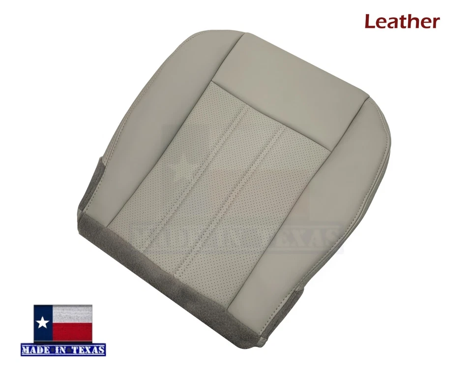 Cubierta de asiento de cuero real genuino Graystone 2015 2016 para Chrysler Town & Country Foto 3 de 4