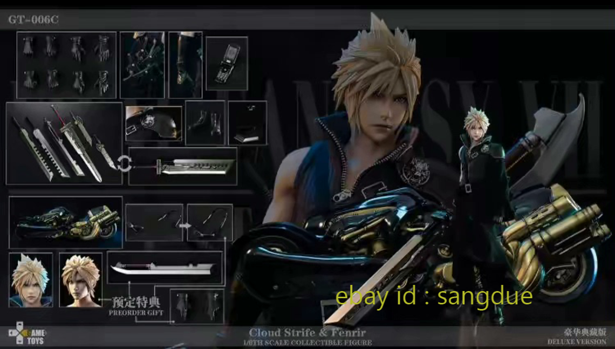 GAMETOYS GT-006D 1/6 クラウド ヘッドパーツ付き GAMETOYS GT-006D Cloud Strife 1/6 AC First Class Soldier (no