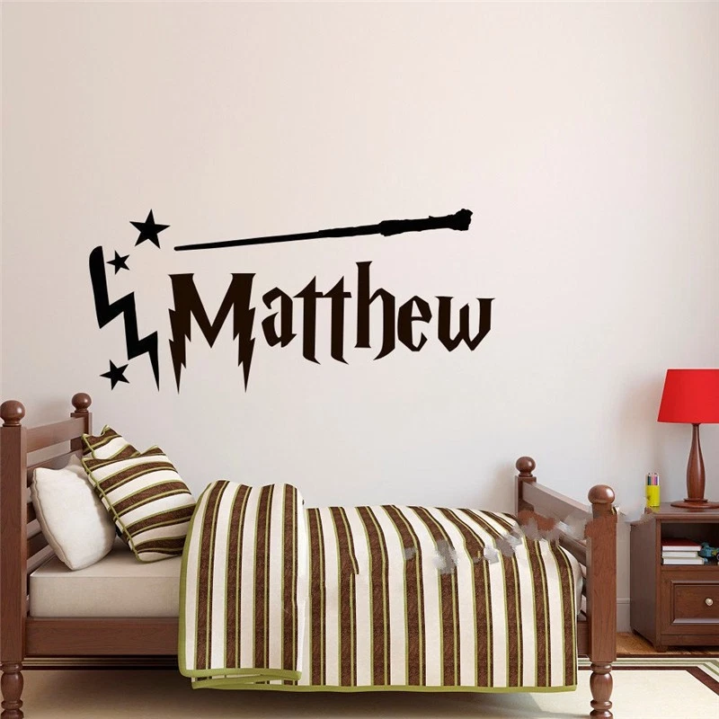 HARRY POTTER wall sticker Personalised any name girls boys wall art DECAL  DECOR