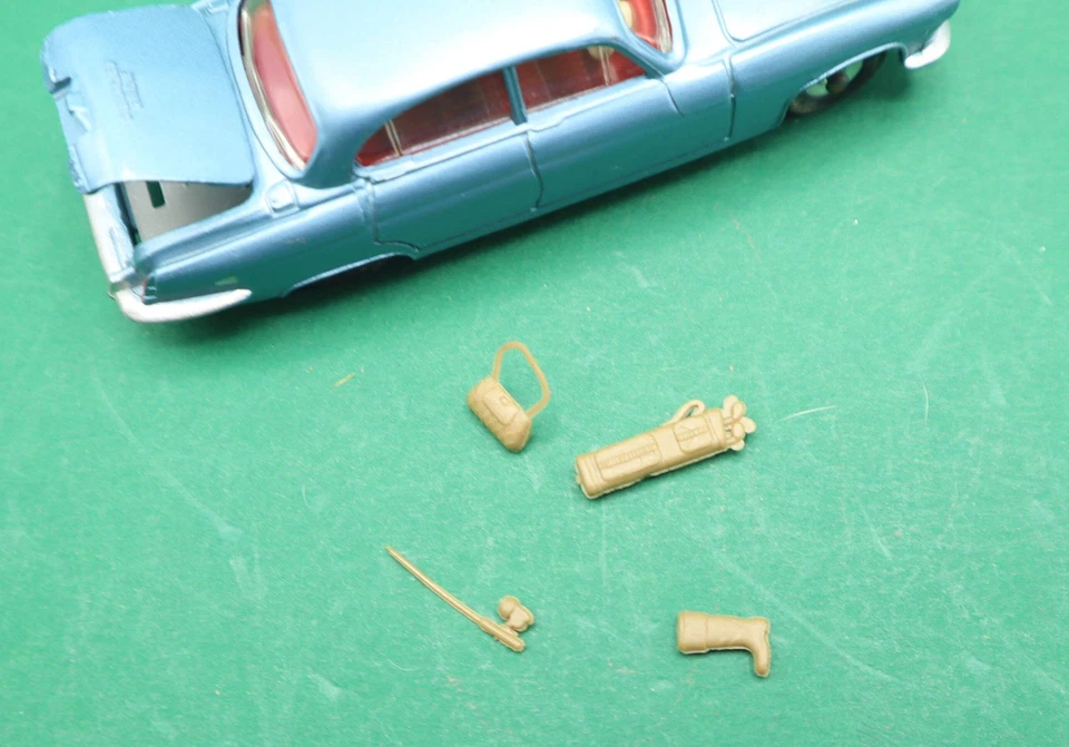 DINKY TOYS - 142- JAGUAR MARK X - OPENING BOOT, TRUNK ETC. SCATOLA ORIGINALE 1/4 - Immagine 3 di 4